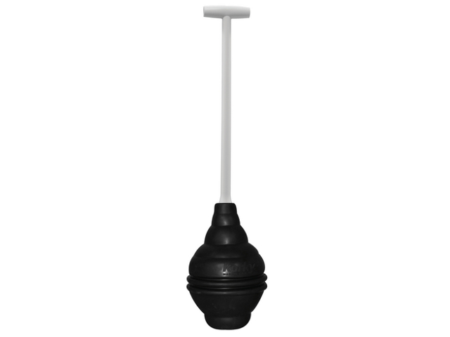 Korky Black Toilet Plunger with White Plastic Handle - Steubenville, OH -  M&M True Value Hardware