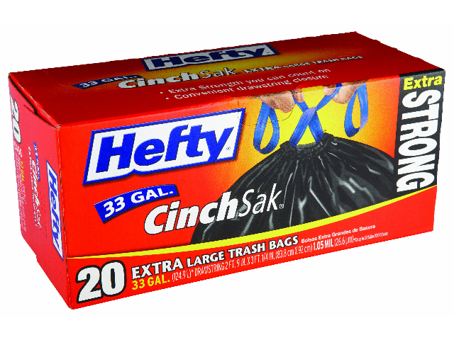 Hefty - 20 CT 33 Gallon Trash Bag
