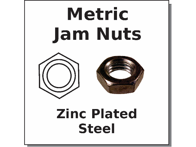 Metric Hex Jam Nut (Sizes) - Cox Hardware and Lumber