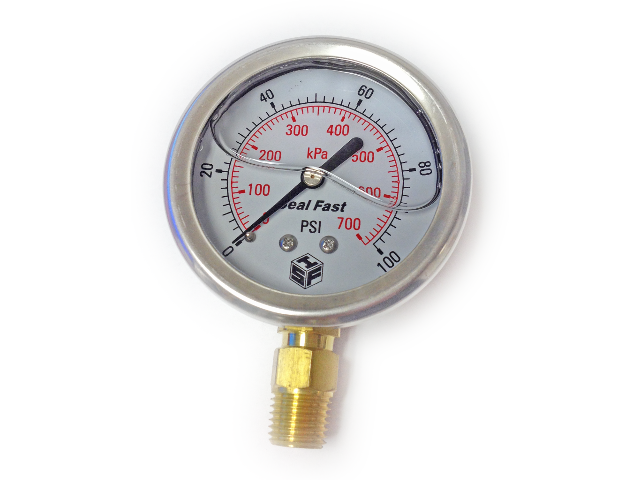 Cox Hardware and Lumber - 2-1/2 In Stainless Liquid Pressure Gauge 0 ...