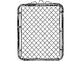 Galv Chain Link Walk Gate 39"x 48" Tall