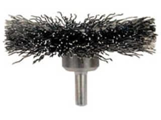 Stem Mounted Crimped Wire Wheel Brush (Sizes)