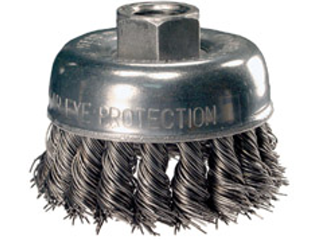 Stainless Steel Knot Wire Cup Brush (Sizes)