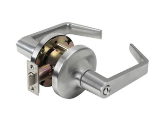 Keyed Entry Lever Lockset Tell Grade 2 Satin Chrome