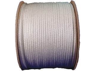 Solid Braid Nylon Rope White Cut To Order (Sizes)