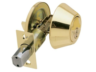 Deadbolt Single Cylinder Ultra 43967 Polished Brass