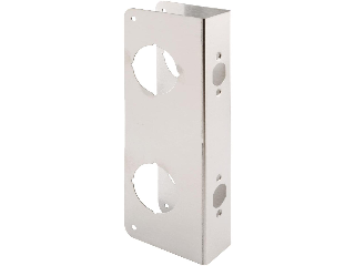 Door Reinforcer Double Lock 1-3/4 x 4 x 9 Brass