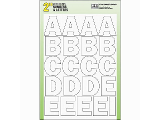 Letter & Number Set 2 In Die Cut White #30014