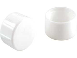 Plastic Leg Tips White, 1-1/8 In