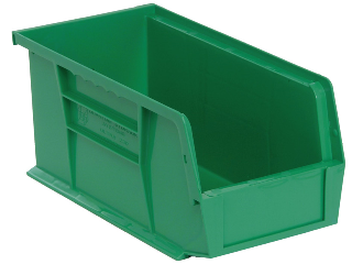 Green Ultra Stack and Hang Bin, 4-3/4 in X  10-7/8 in X 4-3/8 in