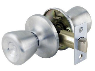 Passage Lockset Tulip Knob, Stainless Steel