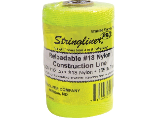 Stringliner Pro Series Nylon Construction Line, Fluorescent Yellow