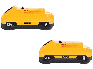 DeWALT 20v Lithium-Ion 3Ah Battery 2pk