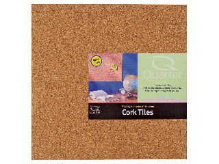 Natural Cork Tiles 12 In x 12 In, 4 Pk