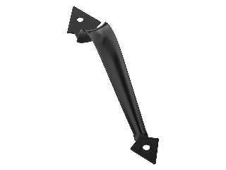 Ornamental Gate Pull Handle 8-1/2" #V3 Black Finish