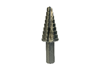 High Speed Steel Step Drill Bit 9 Steps, 1/4 In - 1-1/2 In