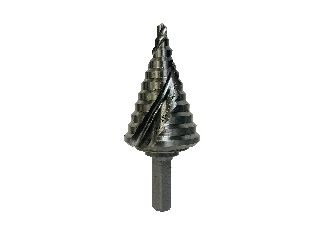 Enhanced Fast Spiral Steel Drill Bit 10 Steps, 1/4 In x 1-3/8 In