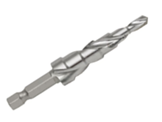 High Speed Steel Drill Bit 6 Steps, 3/16 In x 1/2 In HEX