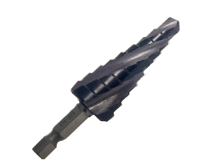 Cobalt TiAIN 9 Steps Fast Spiral Step Drill, 1/4 In - 3/4 In