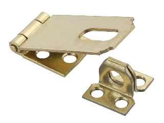 Hasp 2-1/2 V30 Steel Brass Finish