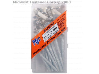 Hurricane Kit for Masonry 25 Piece #09754