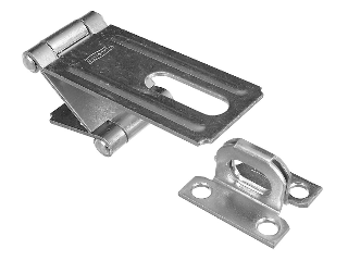 Double Hinge Hasp 3-1/4" V34 Zinc Steel