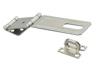 Double Hinge Hasp 4-1/2" V34 Zinc Steel