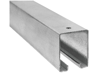 Galvanized Plain Box Door Rail