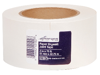 Paper Drywall Joint Tape, 2 In x 75 Ft