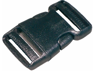 Snap Lock Buckle Black 1 In