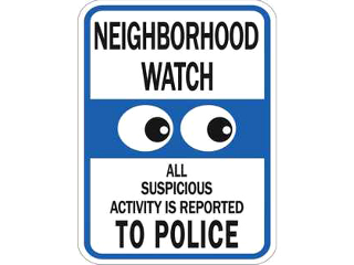 Sign 12 In x 18 In Aluminum: Neighborhood Watch