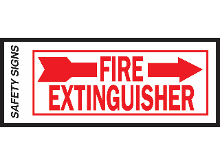 Sign 4 x 10 Glow-in-the-Dark: Fire Exitinguisher >>