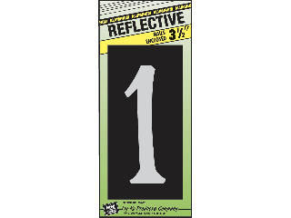 House Numbers 3-1/2" Reflective Nail-on (0 thru 9)