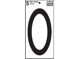 House Numbers 5" Reflective Stik-On (0 thru 9)