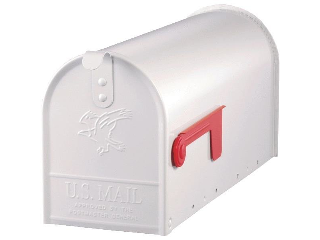 Mailbox #1 Rural Design White