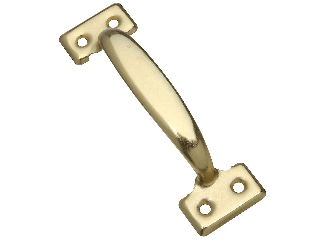 Door Pull 5-1/2" Utility SPV172 Steel Brass Finish