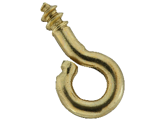 Screw Eyes Small Eye (7) 3/4" V2011 Solid Brass