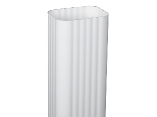 Vinyl Downspout, 2 In x 3 In x 10 Ft