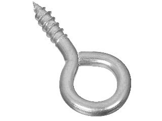 Screw Eyes Large Eye (4) 1-15/16" #6 Zinc Steel