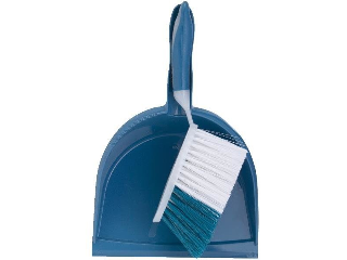 Rubber Grip Brush And Dustpan Set