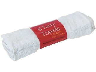 Cotton Terry Towels 6 Pack