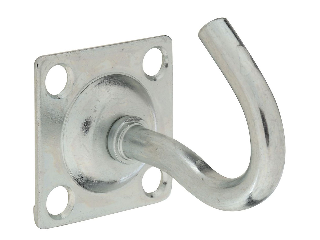 Clothesline Hook Plate Mount 5/16" #2048 Zinc Steel