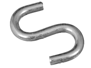 Open S Hook  1-1/2 In Zinc Plated 4 Pack