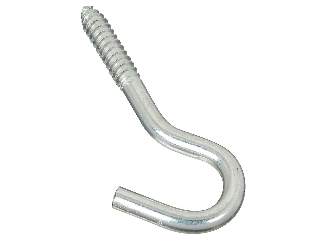 Screw Hook 3/8 In x 4-7/8 Zinc Plated