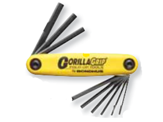 Gorilla Grip Fold Up SAE Hex Key Set, 5 Pc