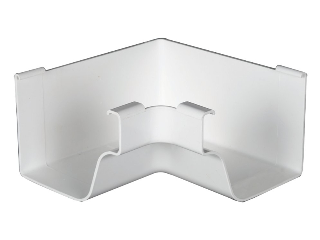 K-Style Vinyl Gutter Inside Corner, 5 In