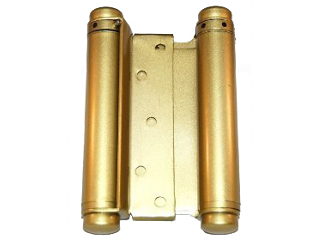 Heavy Double Action Spring Hinges Satin Brass (Sizes)