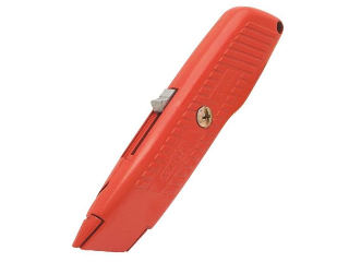 Self Retracting Safety Utility Knife, Orange