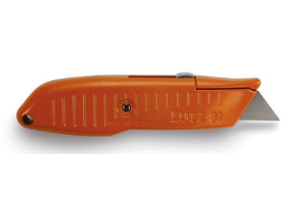 Safety Nose Retractable Blade Utility Knife, Orange