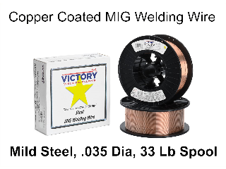 MIG Welding Wire Mild Solid Steel .035, 33 Lb Spool